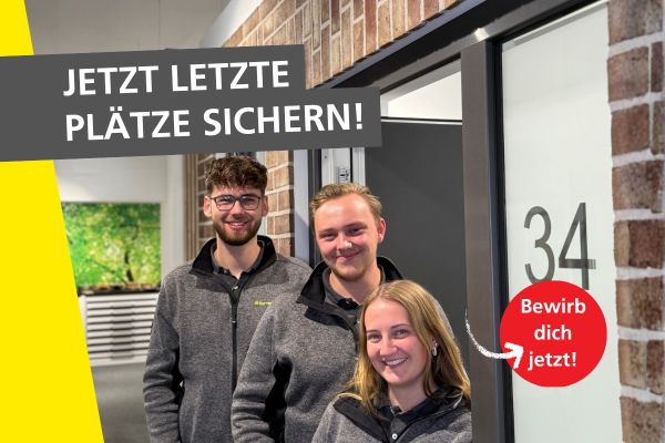 Jetzt letzte Plätze sichern!